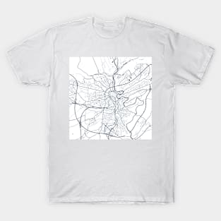 Kopie von Kopie von Kopie von Kopie von Kopie von Kopie von Kopie von Kopie von Kopie von Kopie von Kopie von Lisbon map city map poster - modern gift with city map in dark blue T-Shirt